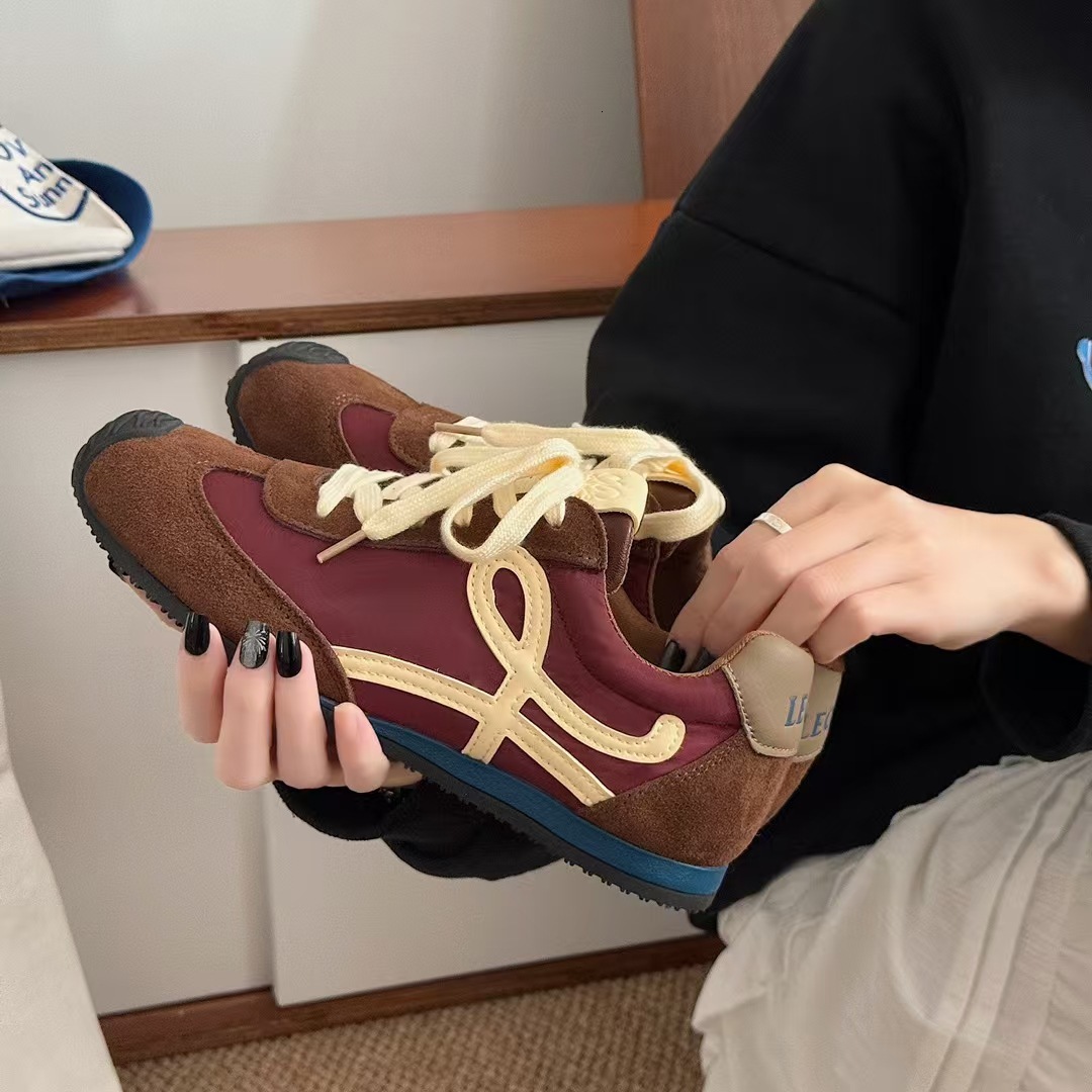 Ddmysports Spring New Thick Soled German Training For Women Fashion Versatile Casual Sports Agan Sneakers Ugly Cute White Shoes Trend Outdoor Shoes