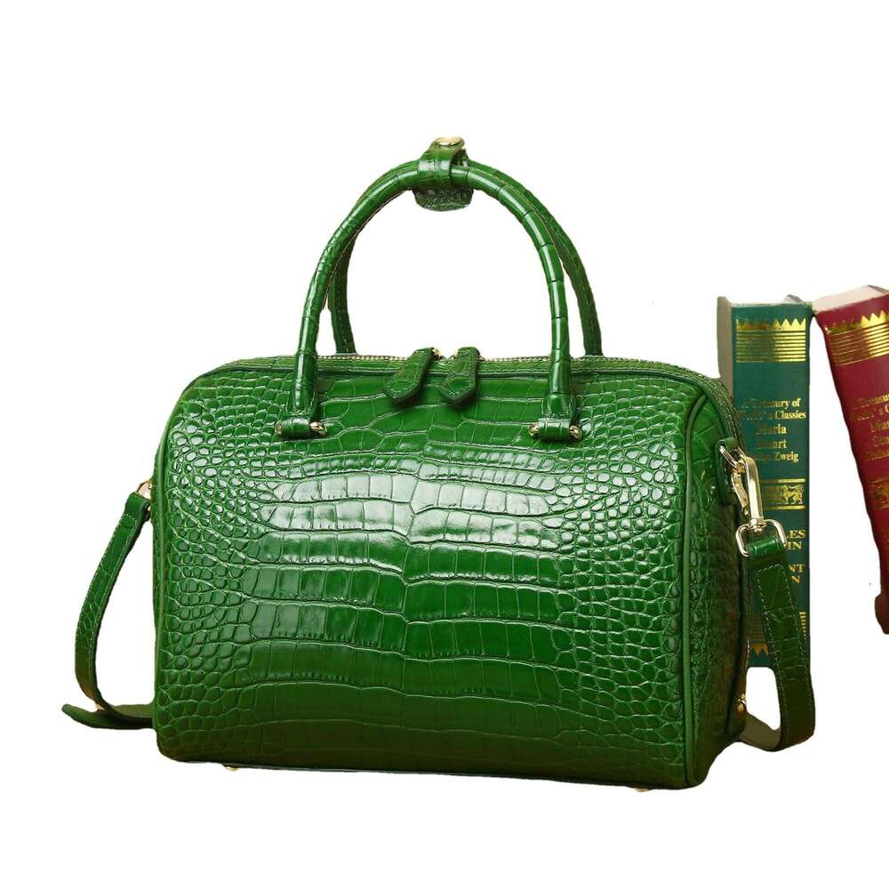 Crocodile Belly Pattern New Women's Handbag High-end Fashion Bucket Wedding Shoulder Crossbody Pillow Bag Trendy
