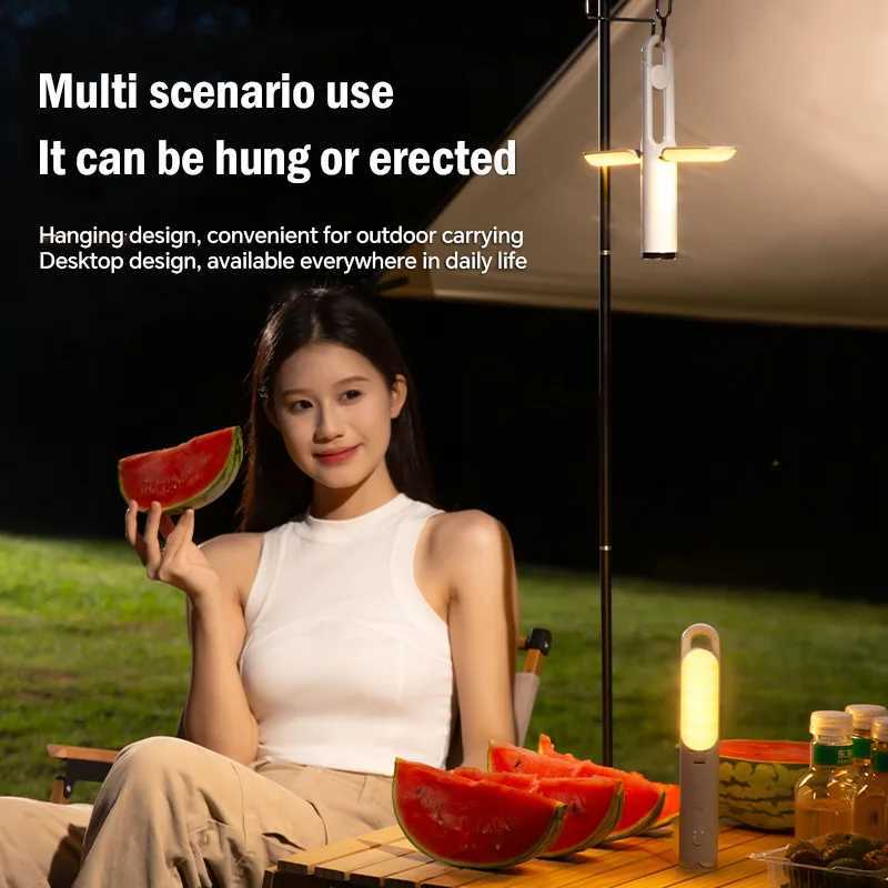 Portable Lantern Outdoor Lamp Rechargeable Camping Lights Folding 3 Modes Waterproof Tent Lantern For Power Outages Emergencies W250613