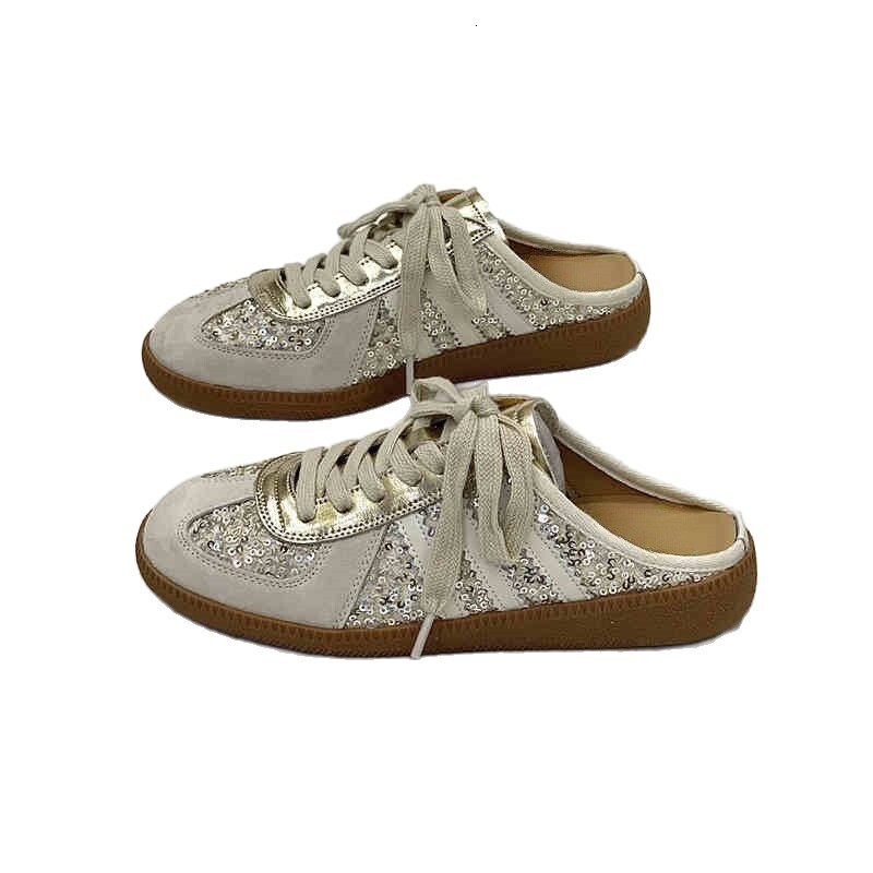 Ddmysports Casual German Training Closed Toe Half Slippers For Women Spring Summer Thick Sole Backless Slip On Lazy Shoes Outdoor Shoes