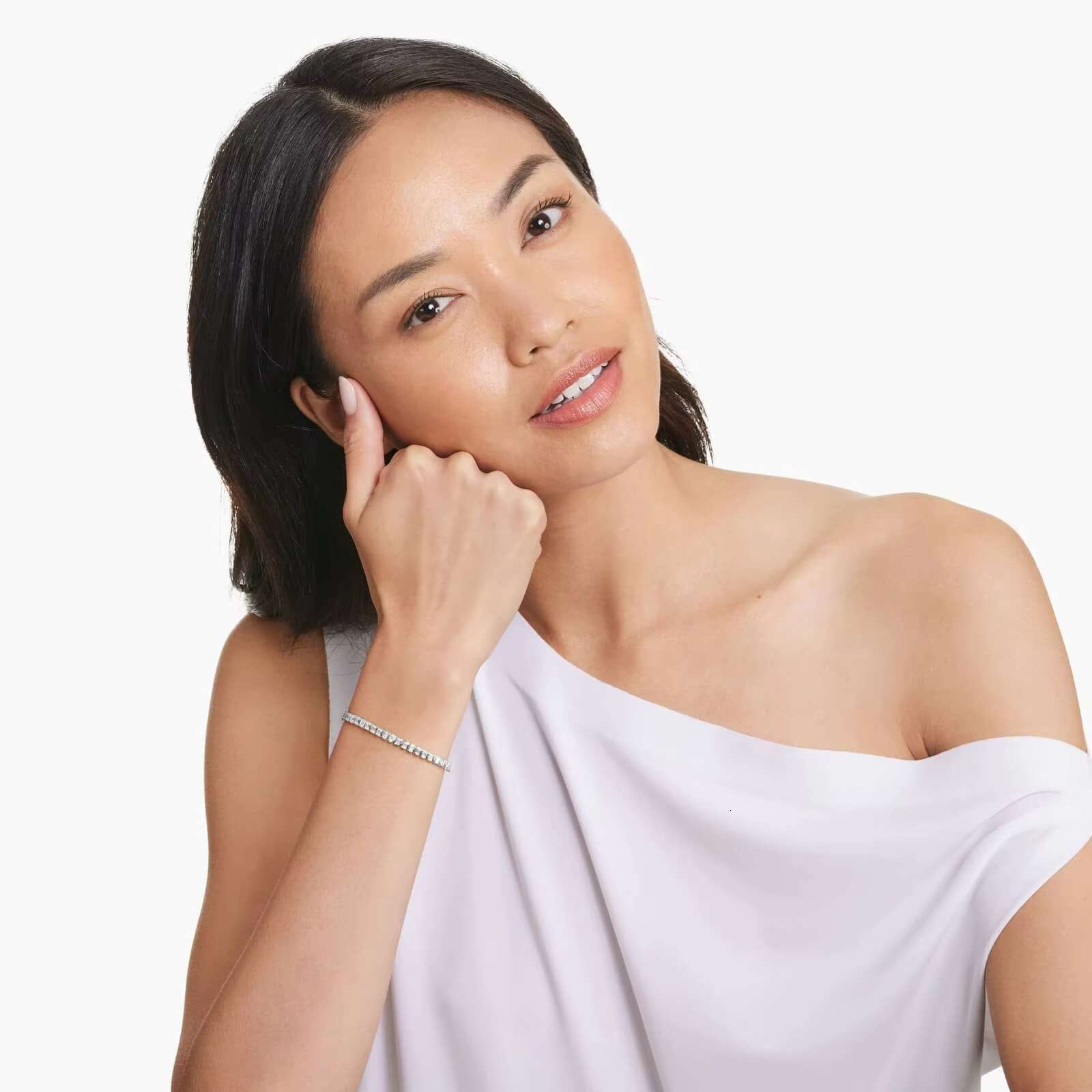 Trendy 3 MM Moissanite Diamond Tennis Bracelet for Women 925 Rose Gold/Silver 10K Gold Everyday Wear Celebrations Gift for