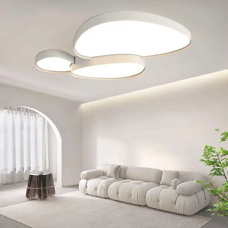 Nordic Cobblestone LED Ceiling Lamps Indoor Lighting Chandelier Fixture Black White for Living Room Bedroom XJ2500613