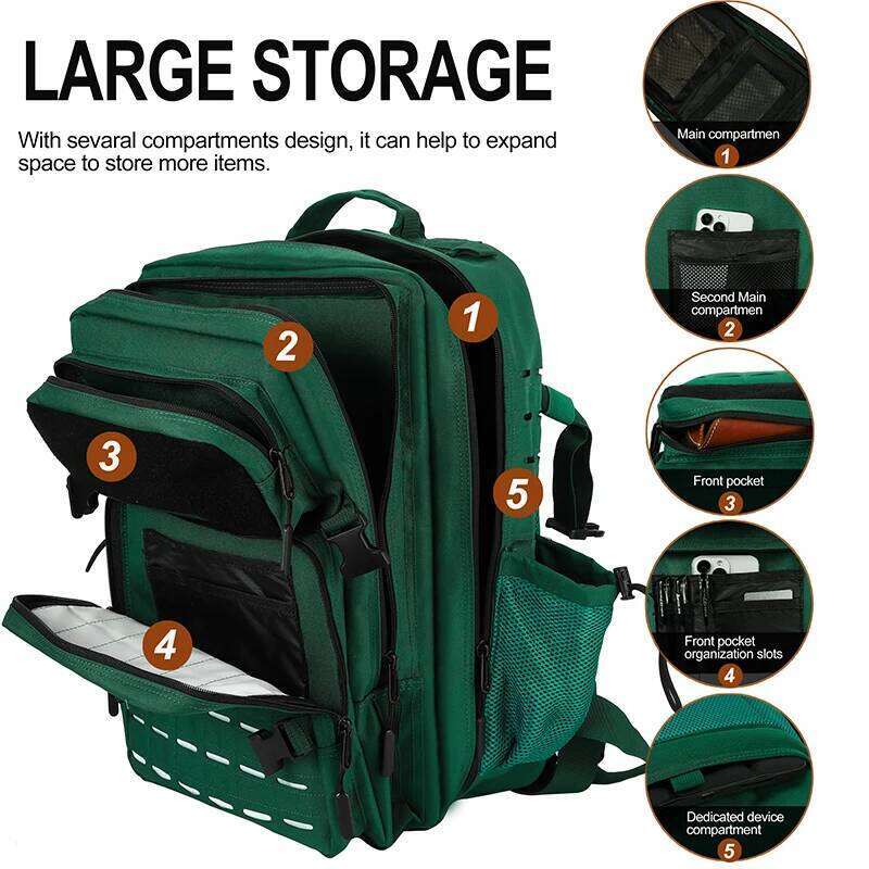 45L/25L Tactical Backapck For Men Women Waterproof Camping Travel Bag Outdoor Sports Hiking Survival Rucksack With Bottle Holder