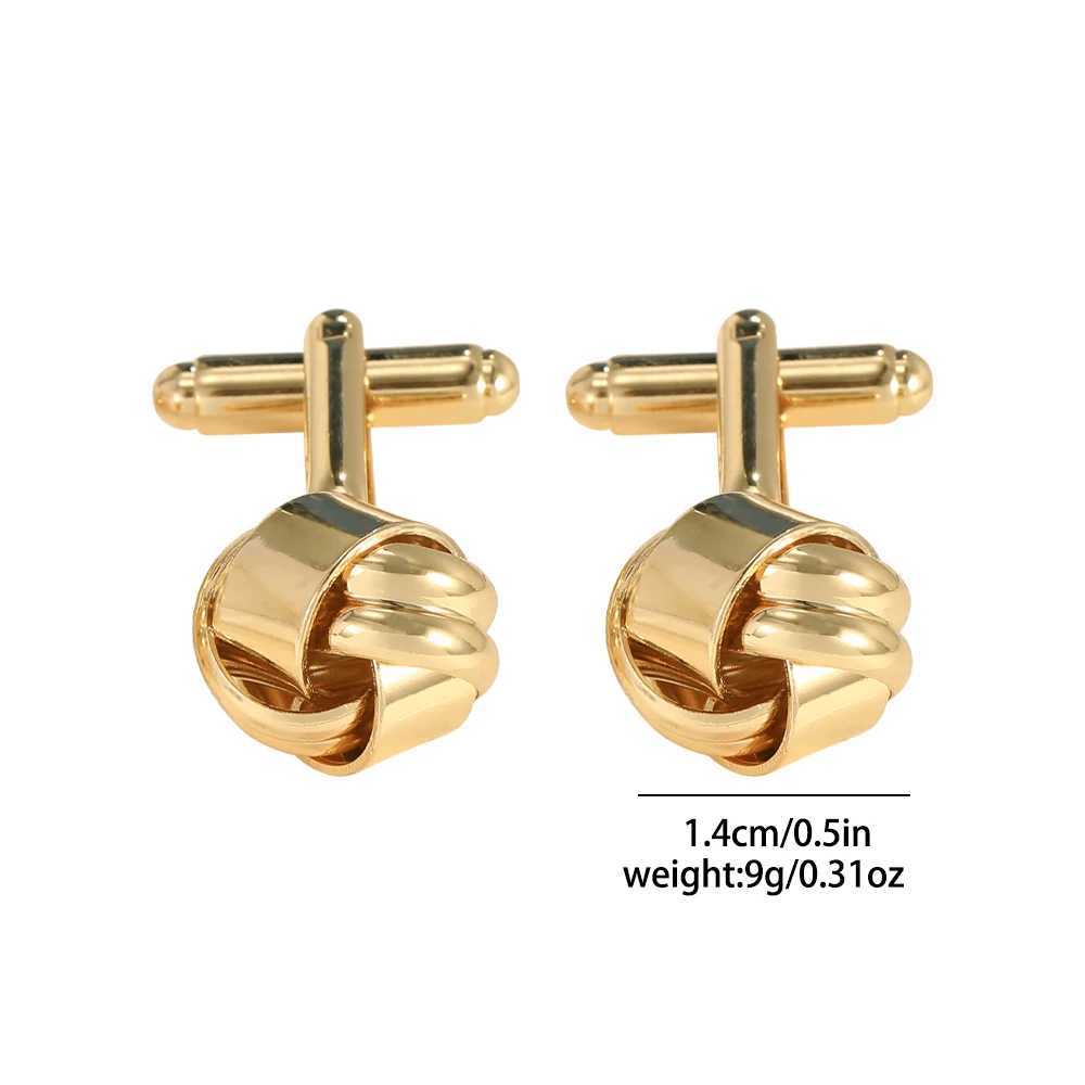 Mens Knot Cufflinks Gun Black Gold Silver Plated Cufflinks For Shirt Suit Tuxedo Blouse Accessories Jewelry XJ250614