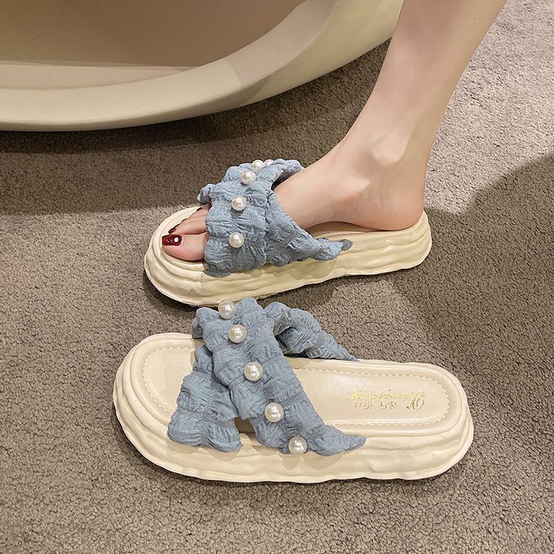 Ddmyoutdoor Fairy Style Cool Slippers For Women Summer Outdoor New Dissolved Thick Sole Platform Shoes Beach Vacation Sandals Ins Outdoor Shoes