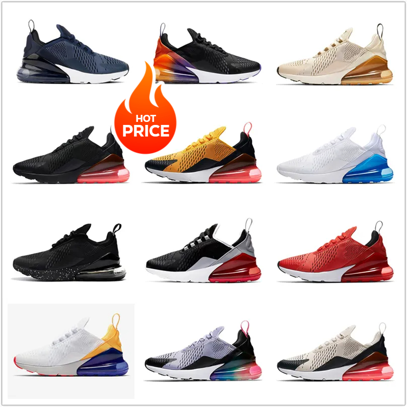 2025 Designer Running shoes men women 270 Graffiti White Black Red Beige Pink Clear Sole Neon Yellow speed runner trainers flat platform sneakers casual