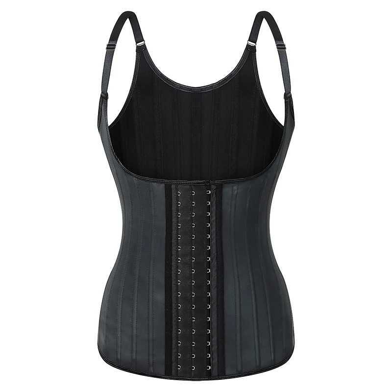 Shaping latex body shaping top tight tummy control corset waist-cinching sports shaping vest XJ250614