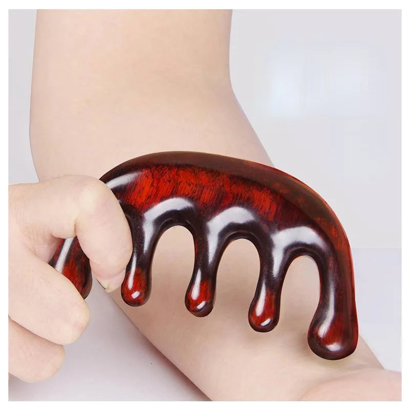 Massage Comb Natural Wood Wide Tooth Hair Comb Multifunctional Head Massage Comb Green Sandalwood Massage Com Head Meridian 250612