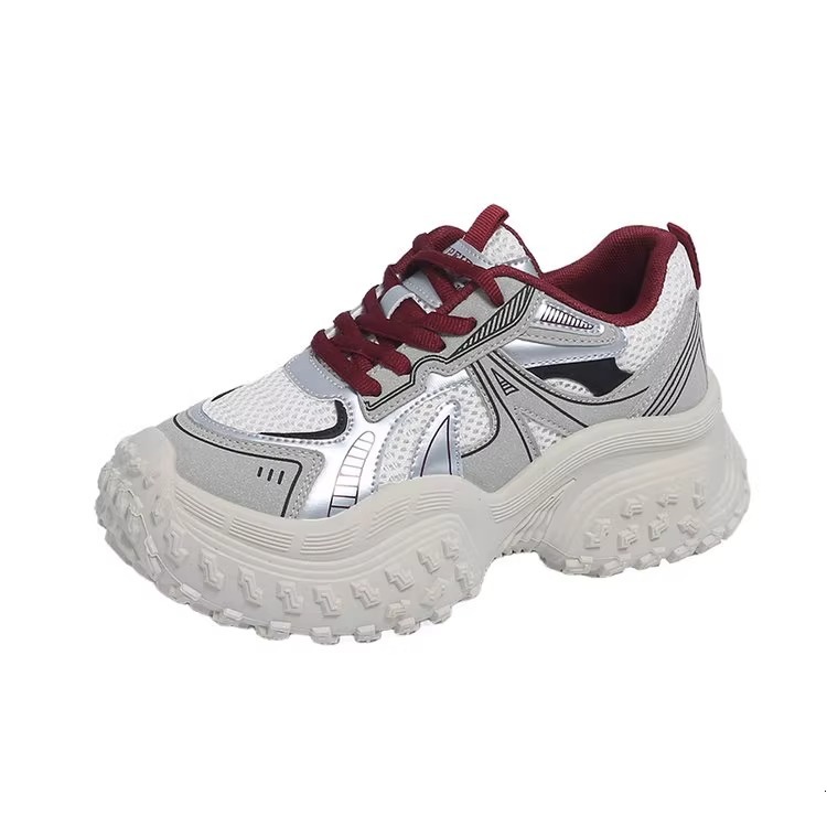 Ddmysports Platform Dad Sneakers For Women Ins Style Spring New Height Increasing Slimming Breathable S Shoes Versatile Casual Sports Outdoor Shoes