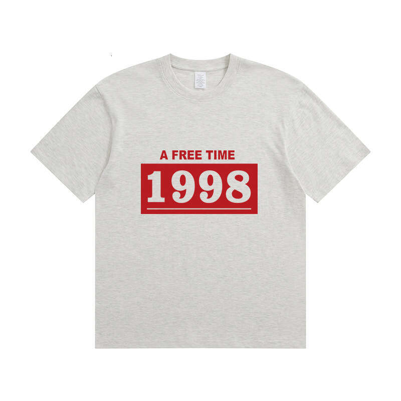 1998 New Unique Short Sleeve T-Shirt Summer Breathable Durable Tee Unisex Combed Cotton Base Shirt