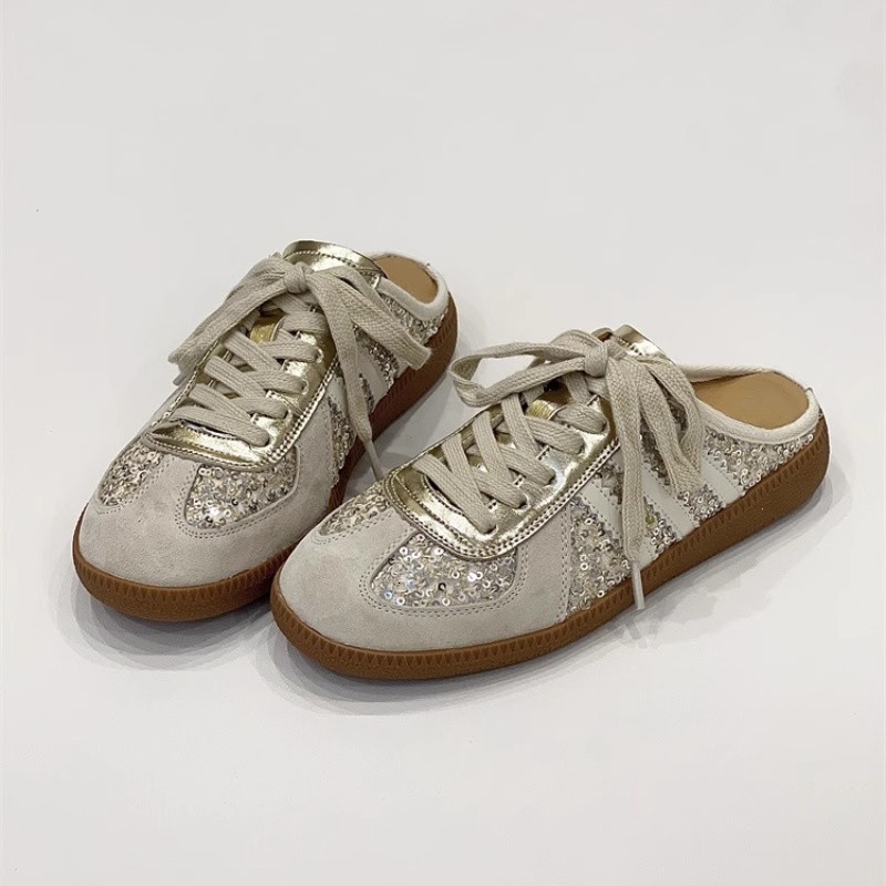 Ddmysports Casual German Training Closed Toe Half Slippers For Women Spring Summer Thick Sole Backless Slip On Lazy Shoes Outdoor Shoes