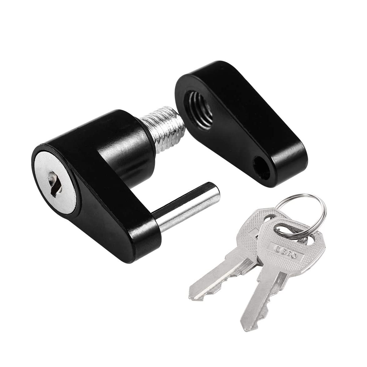 Black gold trailer hook lock, diameter 1/4 inch, span 3/4 inch, used for tugboat RV truck hook