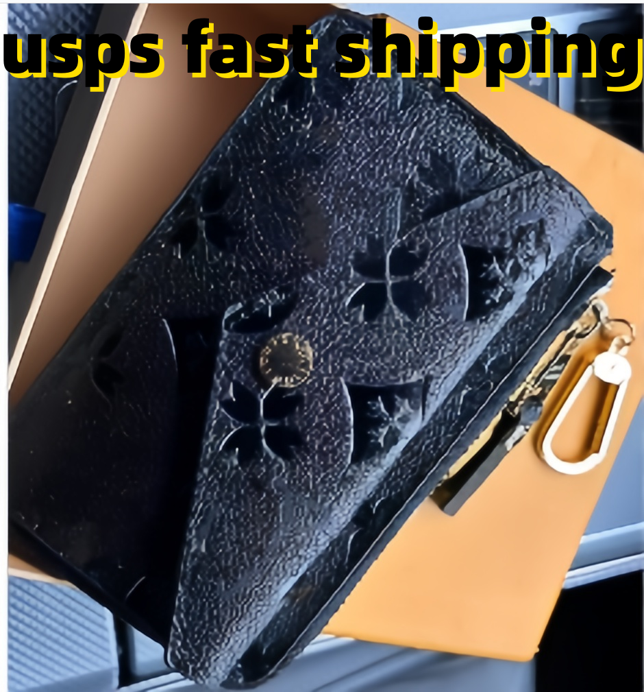 5A New CARD HOLDER RECTO VERSO Designer Fashion Hot Womens Mini Zippy Organizer Wallet Coin Purse Bag Belt Charm Key Pouch Pochette Accessoires purse wallets