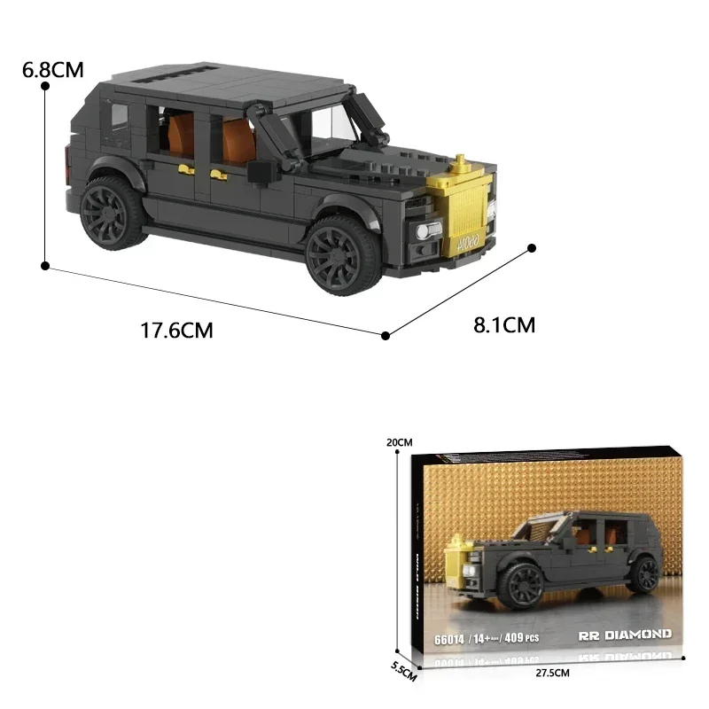 Blocks Car 409PCS Luxury Sedan Building Blocks City SUV Car Model Bricks Creative Desktop Collection Display Educational Toy Kids DIY Toys Holiday Gif