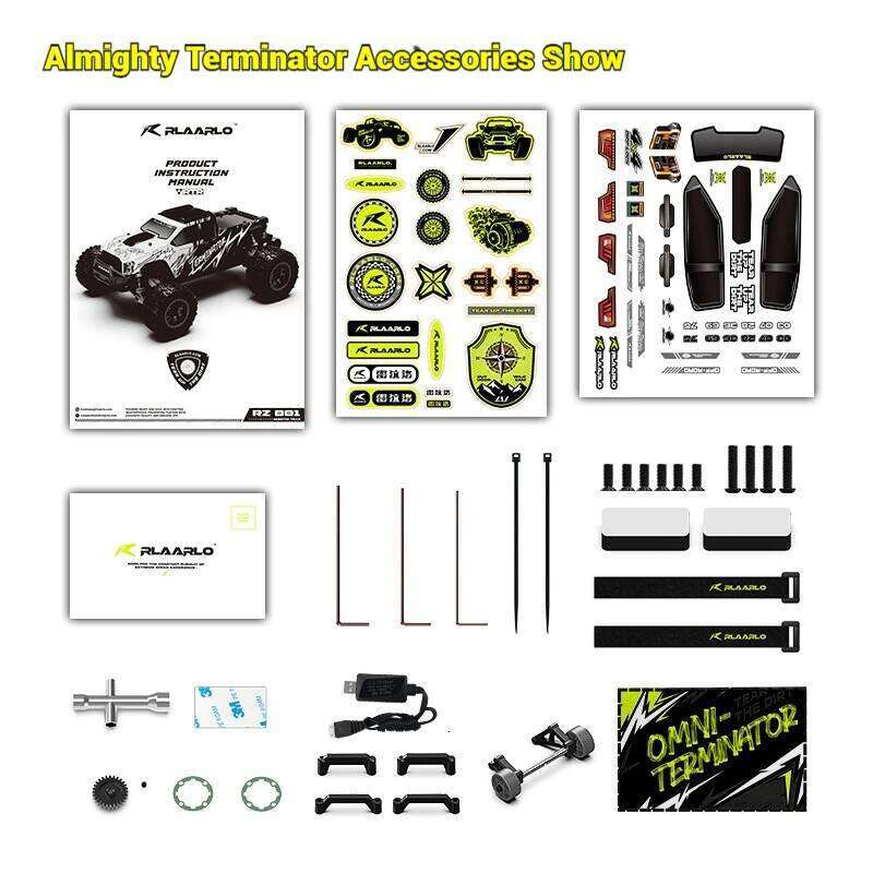 Rilalo Rc Racing All-Around Terminator Four-Wheel Drive Off-Road Remote Control Car Toy