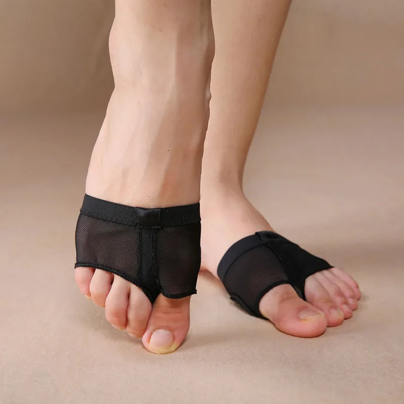 Two Holes Professional Belly Toe Pad Modern Half Lyrical Dance Shoes Sandals Paws Foot Thongs 250613