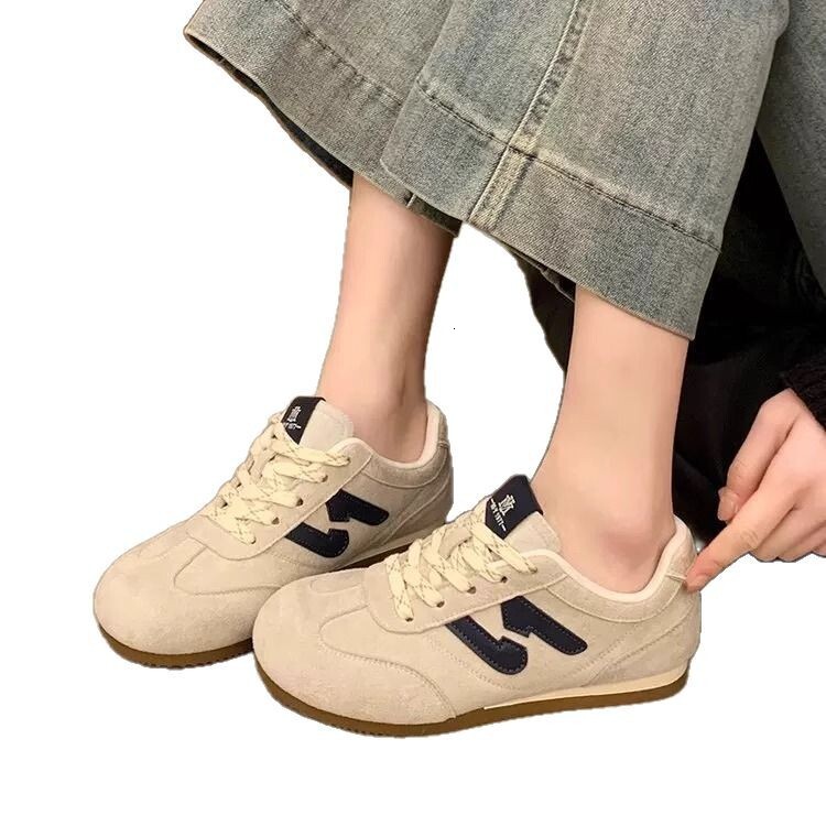 Ddmysports Spring New Women S Versatile Flat Sports Casual White Lightweight German Training Shoes Outdoor Shoes