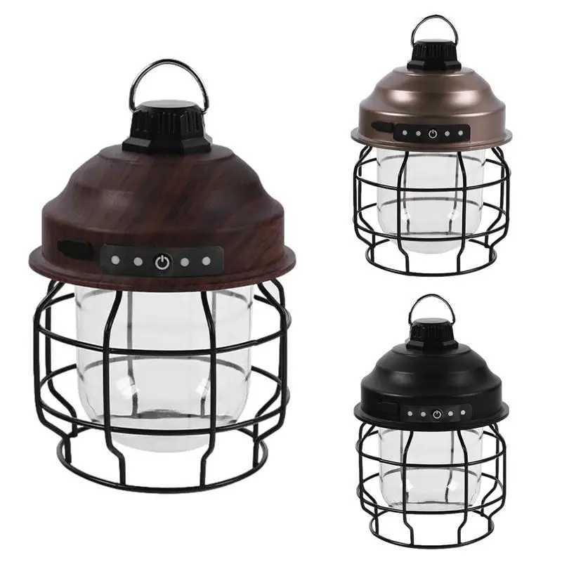 Camping Light Rechargeable Tent Lamp With Hook Waterproof Portable Camping Lanterns Advanced Device Charging outdoor supplies W250613