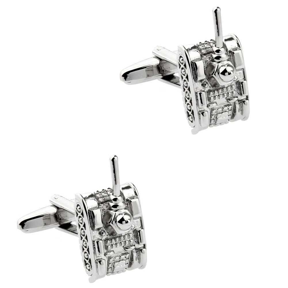 4 Styles TZG Classical Cufflink Mens Cuff Link Train Tank Tractor Truck 1 Pair Shipping XJ250614