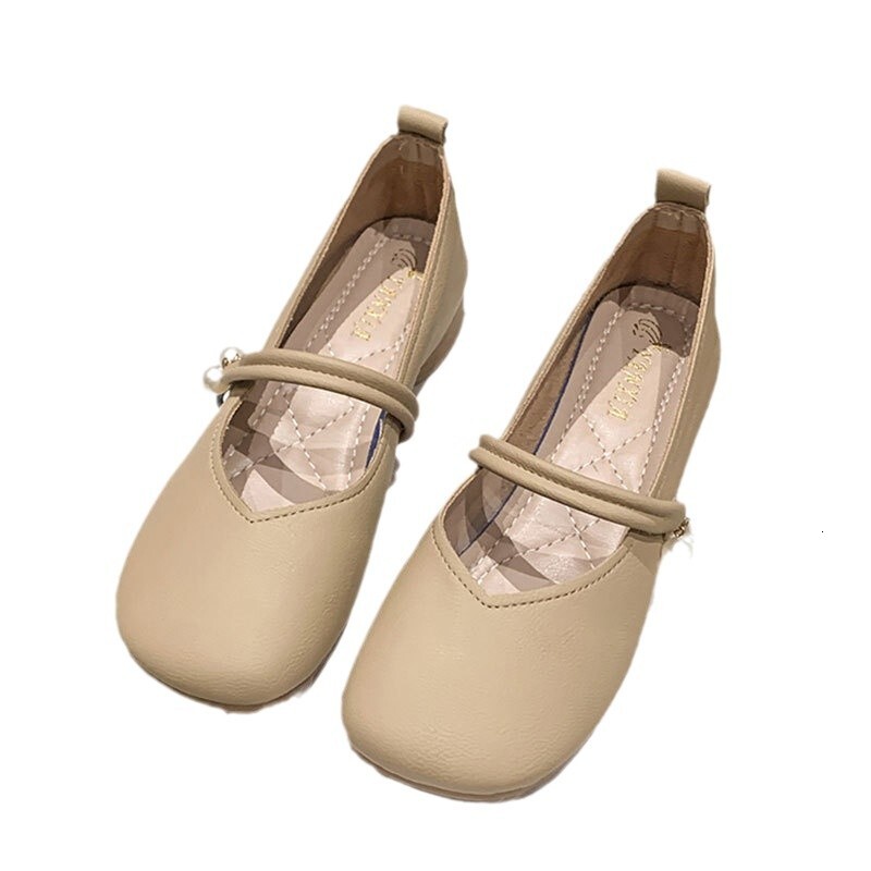 Ddmysports Flat Single For New Summer Granny To Match Skirts Soft Sole Pearl Pregnant Women Mary Jane Shoes Outdoor Shoes
