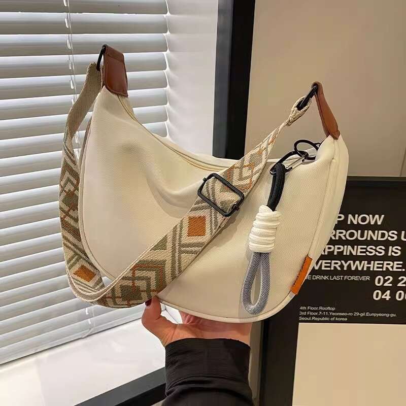 Women S New Summer Casual Crossbody Dumpling Canvas Shoulder Commuter Bag Handbag