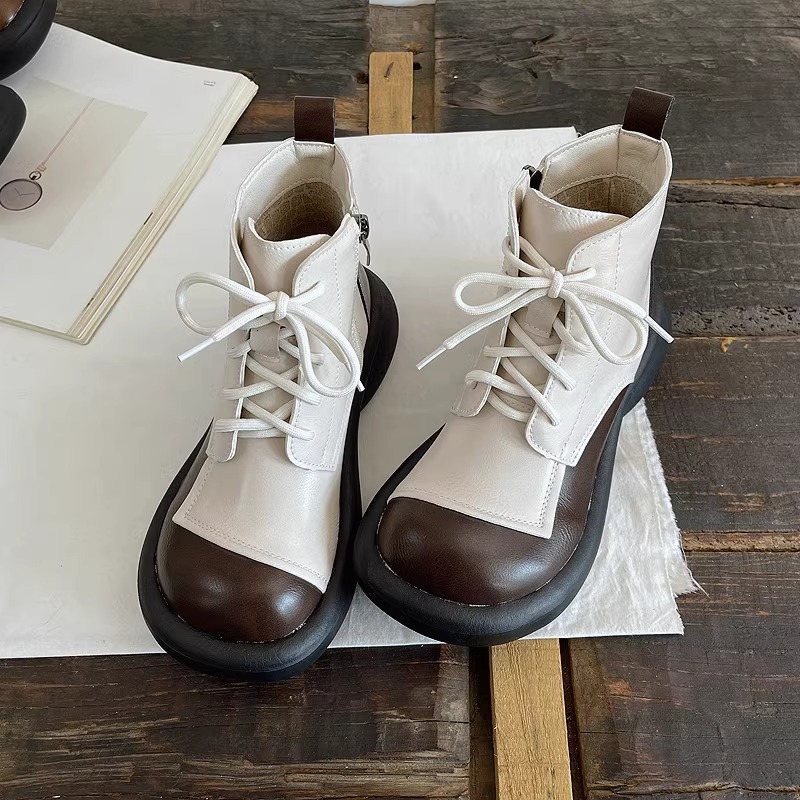 Ddmysports Martin For Women Autumn Winter New Student Versatile Sweet Cool Chunky Shoes Thick Sole British Style Short Boots Outdoor Shoes