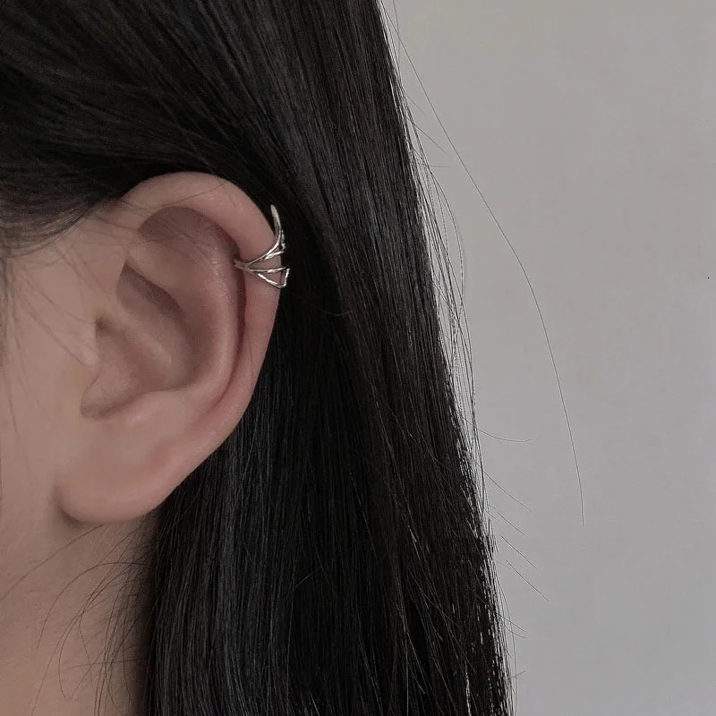 1PC Trendy Pearl Bow Zircon Ear Cuff Non-Piercing Cartilage Clip Earrings For Women Simple Jewelry 250610