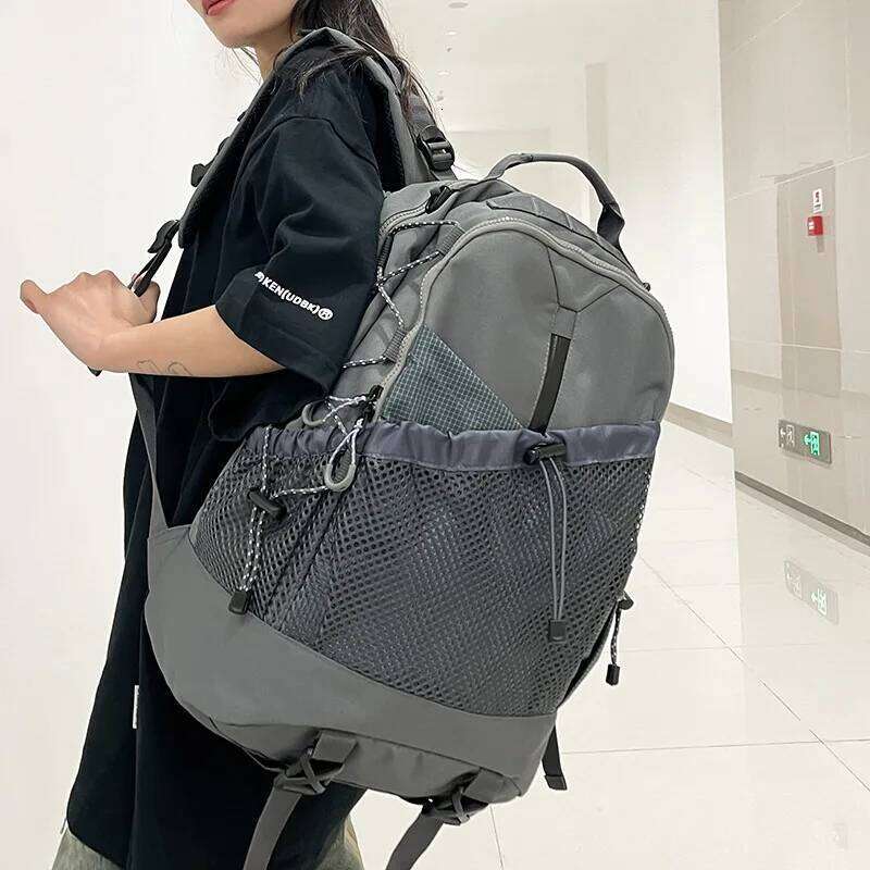 Outdoor Hiking Bag Laptop Knapsack Travel Camping Fishing Backpack Personality Climbing College Weekend Rucksack For Men Women