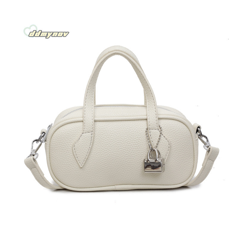 Korean Style INS Handheld Bowling Ball for Women 2025 New Summer Versatile Crossbody Commuter Small Square Bag ddmynov
