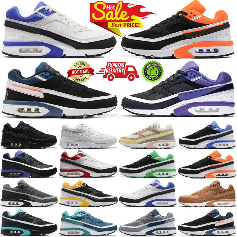 Sport BW Running Shoes Men Women Triple Black White Suede Leather Mesh Trainers bw Outdoor Athletic Sneakers Designer Platform Loafers Chaussures Big Size EUR45