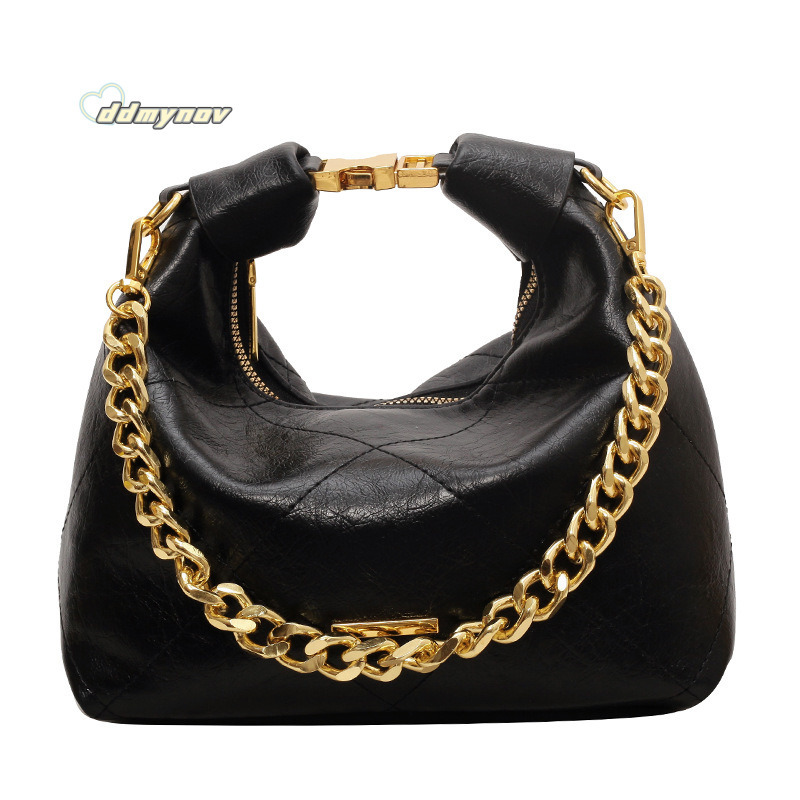 2025 New High-End Crossbody Quilted Chain Handbag Design Dumpling Bag for Women ddmynov