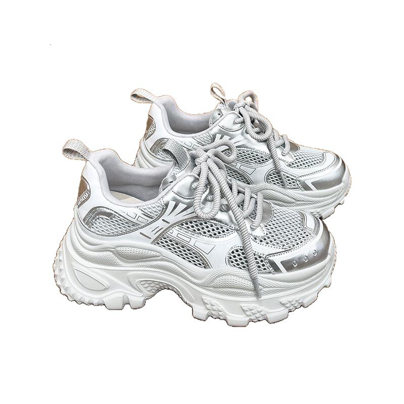 Trendy Dad Shoes for Women Ins Style 2025 Spring New Fashion Breathable Thick Designer casual shoes Sole Sneakers