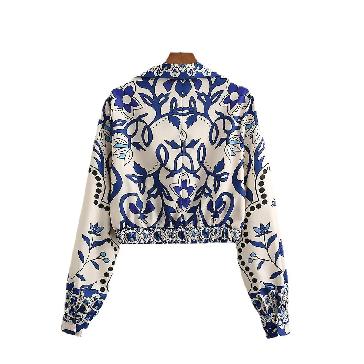 2025 Women Fashion Print Midi Skirts Set Woman 2 Pieces Women Suit Female Long Sleeve Blouses Tops Vintage Casual Sets 250609