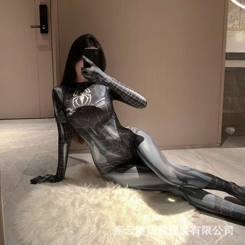 Sexy Lingerie Porn Suits Lingerie Role Play Uniform Temptation Spider Man Passion Set Sexy Zipper Flirting Open Crotch No Need To Take Off For Women S