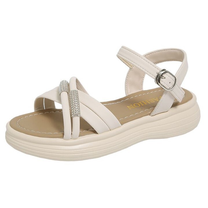 Ddmyoutdoor Roman Sandals For Women Summer Outdoor New Fashion Versatile Fairy Style Thick Sole High Heels S Platform Shoes Outdoor Shoes