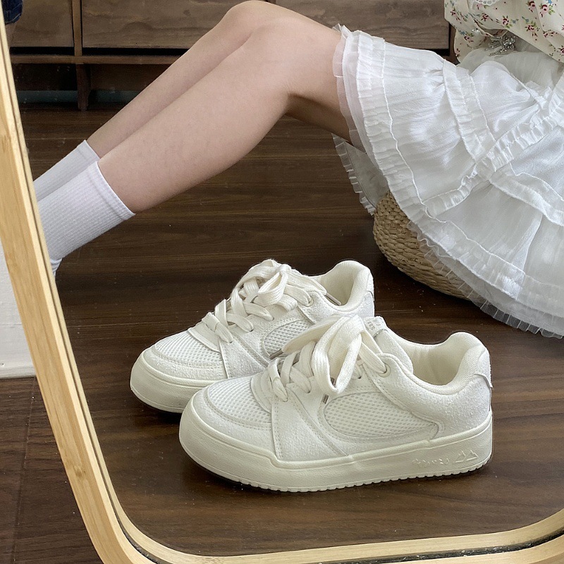 Ddmysports Niche Ice Blue Skate Shoes For Women Versatile Spring New Flat Sports Casual Loafers Outdoor Shoes