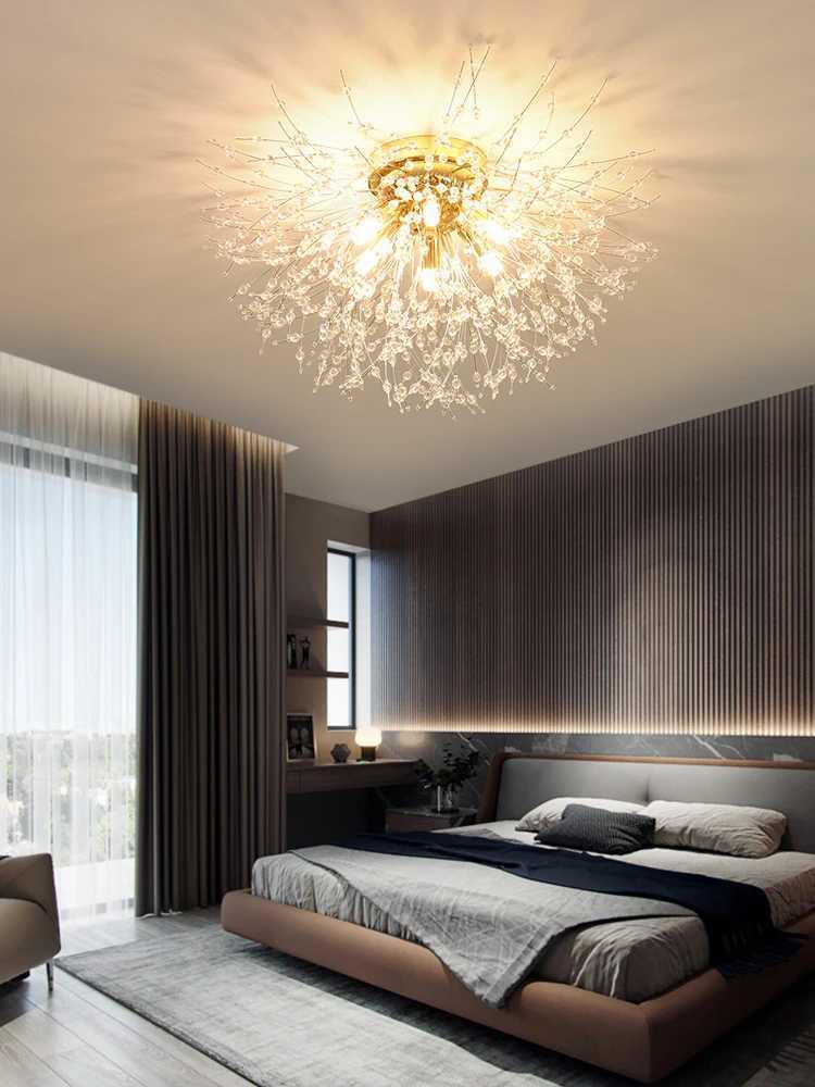 Dandelion Crystal Chandelier Nordic Modern Living Room Dining Room Bedroom Ceiling Light Room Light Fireball Decorative LightXJ2500613