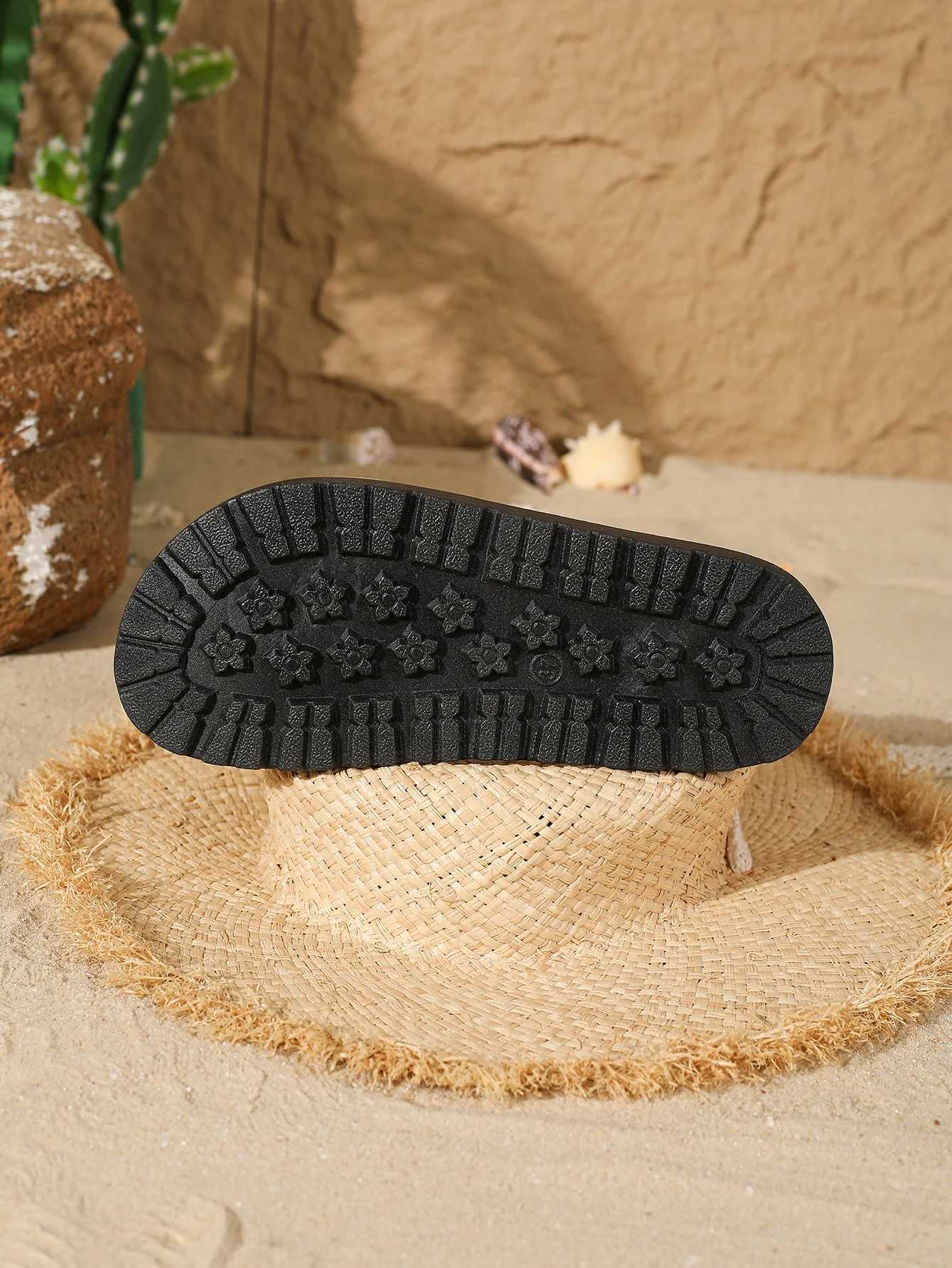 Womens Slip On Flip Flops Ring Toe Strappy Summer Gladiator Flat Sandals Z250614