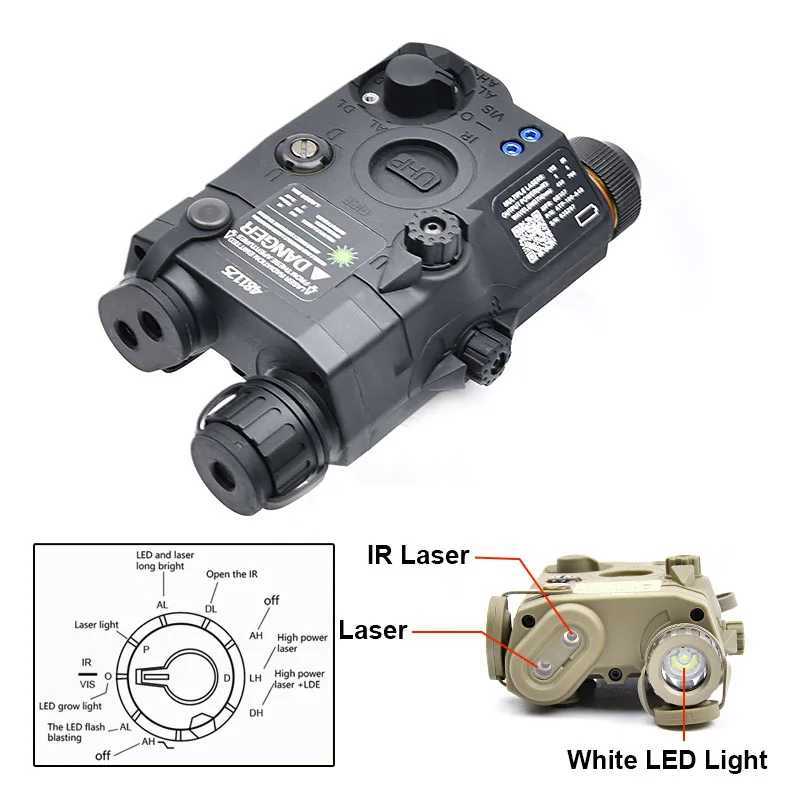 WADSN Tactical Gear Airsoft Flashlight PEQ15 PEQ 15 Red Dot Green IR Laser Pointer Indicator NGAL DBAL M300 M600 Weapon LightXJ250613