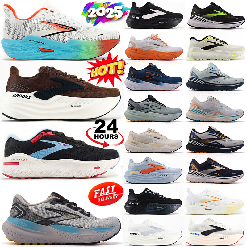 Brooks Running Shoes Designer Outdoor Sneakers fashion men women brookshoes Adrenaline GTS 23 Hyperion Max Ghost Glycerin 21 Mens Trainers Sports Tennis