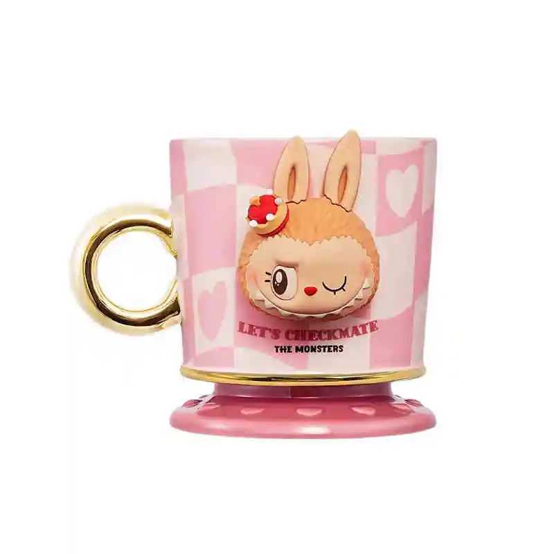 Genuine Labubu The Monsters Chess Adventure Series Water Cup Surrounding Office Coffee Milk Couple Surprise Gift Ceramic Mugs Z250614