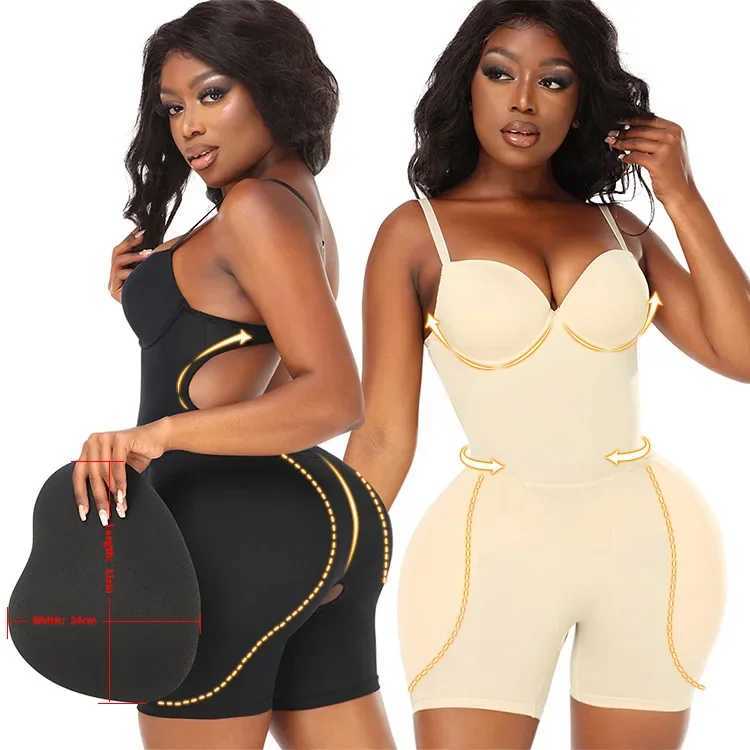 Shapewear Bodysuit with Padded Hip Enhancer Bra Cushion Butt Lifter Sexy Back Body Shaper Women Jumpsuits Fajas Colombianas Girdles XJ250614