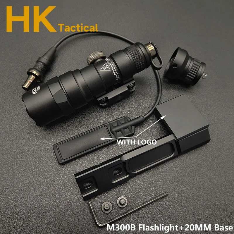 Tactical SF M300 M300B Pressure Dual Function Remote Switch Constant/Momentary LED Flashlight Rail Scout Hunting Weapon LightXJ250613