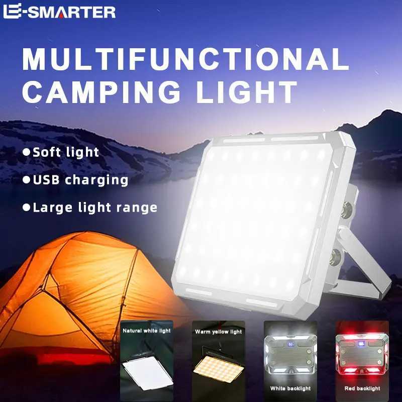Portable LED Camping Tent Light Rechargeable Searchlight High Power Outdoor Emergency Lighting Waterproof Hanging Night Lamp W250613