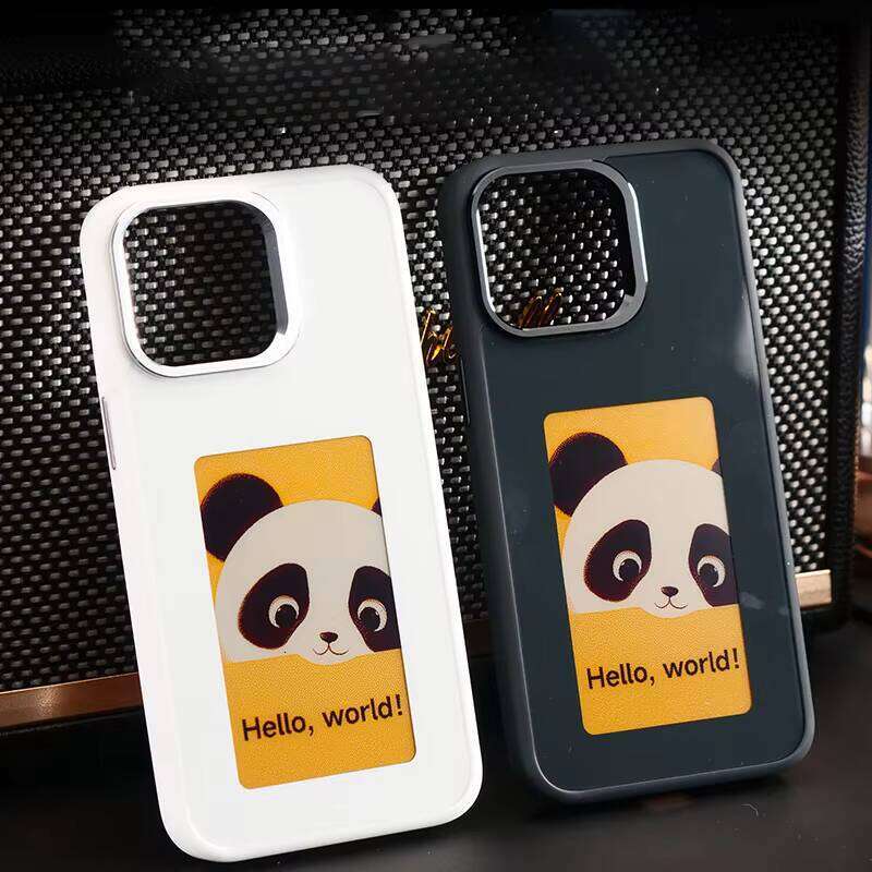 Smart DIY Luxury Phone Case, Compatible with iPhone 16 13 Pro Max, Four-Color E-Ink Display Cover, NFC Transmission, Infinite Pattern Computer