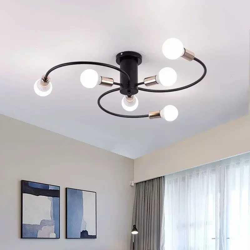 Nordic LED Ceiling Light E27 Bulb Minimalist Living Room Dining Room Study Pendant Light Modern Creative Dressing Room LightingXJ2500613