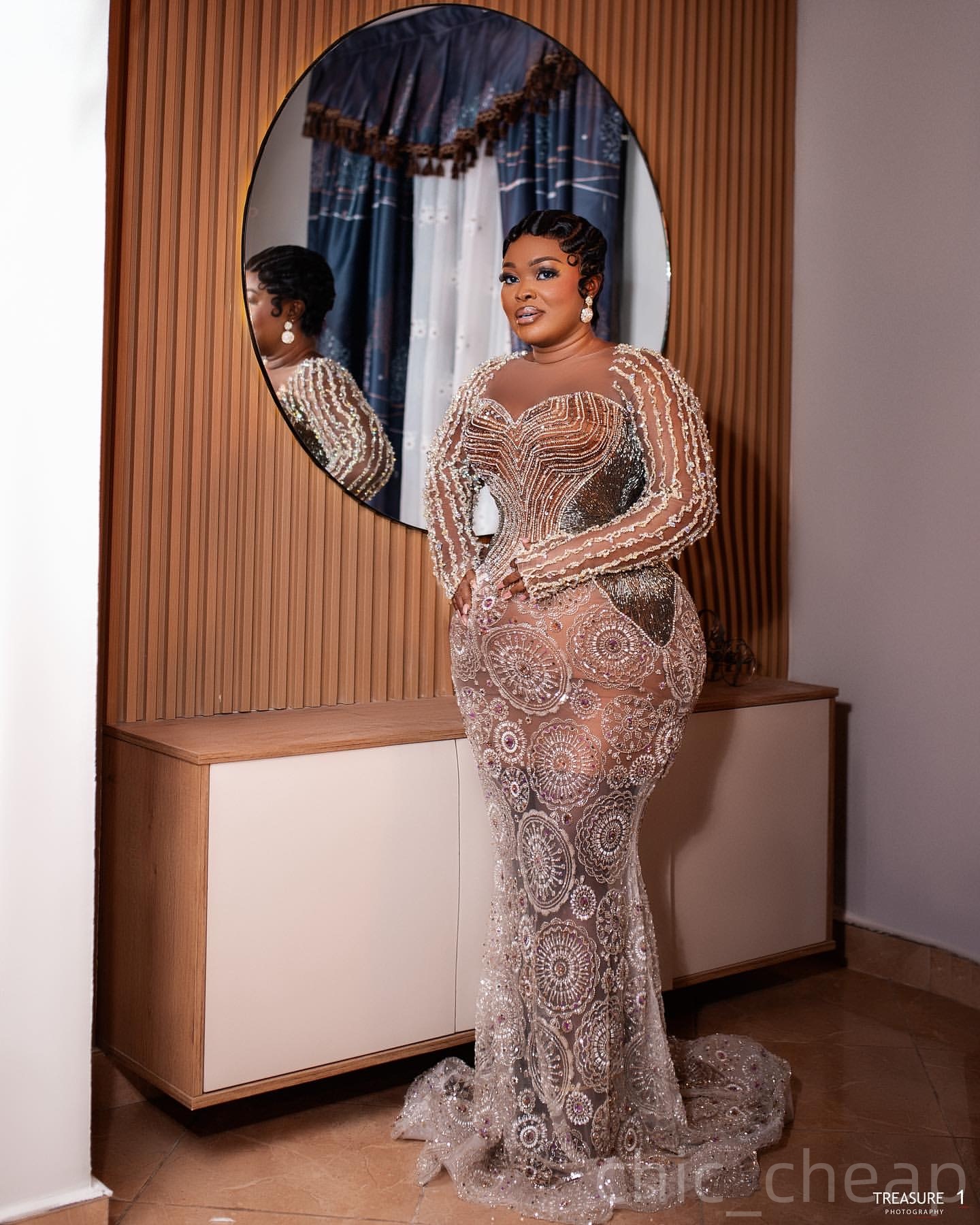 Champagne Mermaid Prom Dresses 2025 Crystals Beaded Illusion Vintage Evening Formal Party Second Birthday Engagement Gowns Plus Size Dress For Special