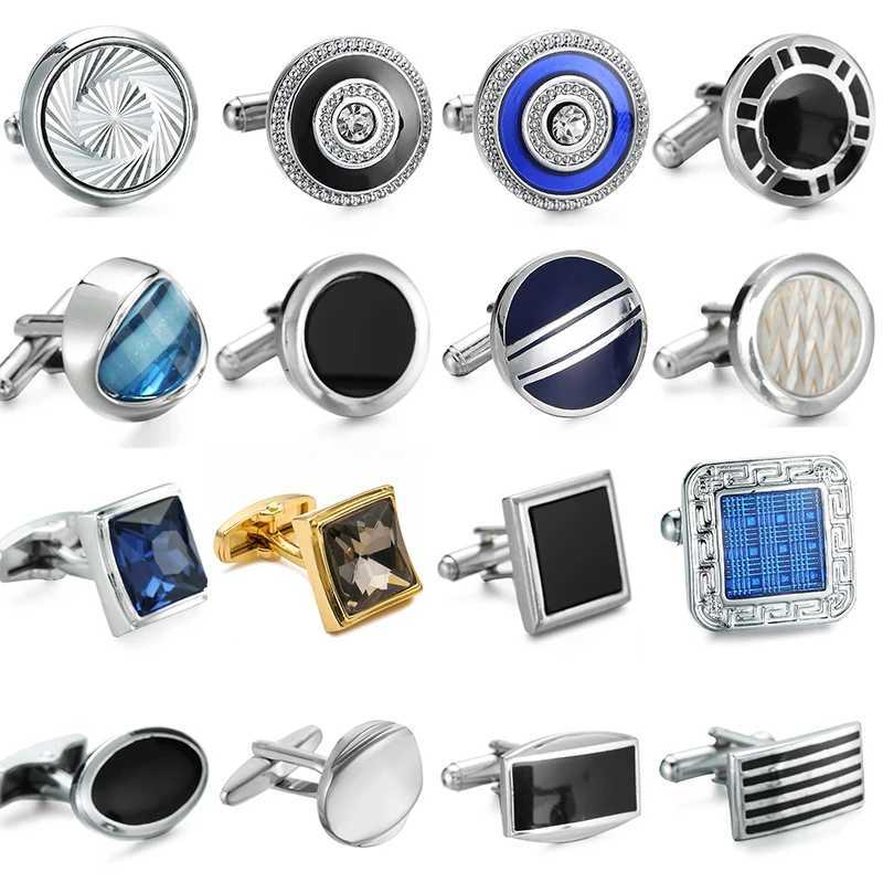 High quality blue crystal horse cufflinks for mens wedding French shirt badges and cufflinks factory direct wholesale XJ250614