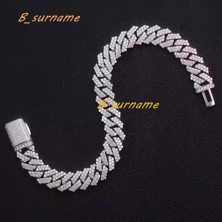 5 MM Round Cut Moissanite Diamond Tennis Bracelet Luxury Shine Iced Out for Daily Wear and Gifting Hip Hop Style