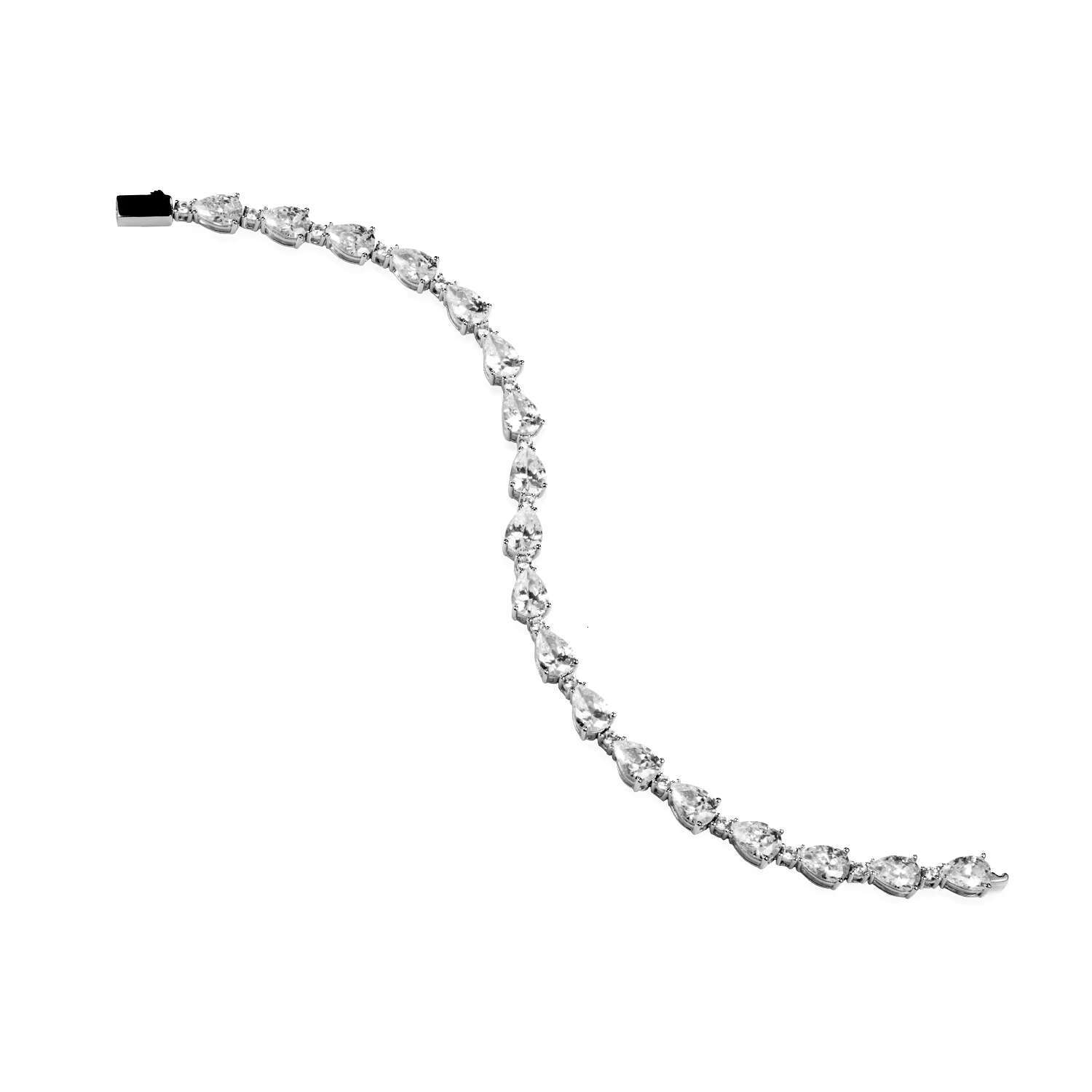 Classic Diamond Moissanite 925 Sterling Silver Jewelry Popular Design Tennis Bracelet for Bridal Wedding